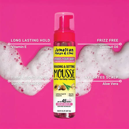 Jamaican Mango & Lime Braiding & Setting Mousse 8oz