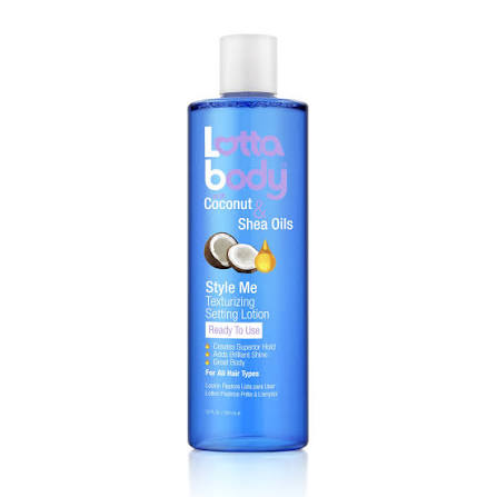 Lotta Body Coconut & Shea Oils Style Me Texturizing Setting Lotion Ready To Use 12oz
