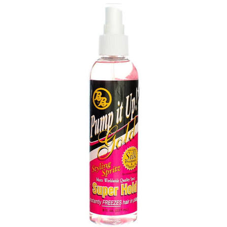 Bronner Brothers Pump It Up Gold Styling Spritz Super Hold 8oz