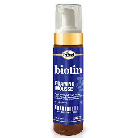 Difeel Biotin Foaming Hair Mousse 8oz