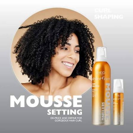 Red By Kiss Curl Shaping Setting Mousse for natural curly hair
