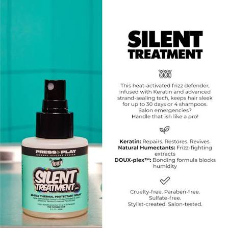 The Doux Silent Treatment 30-Day Thermal Protectant Spray 2oz