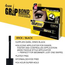 Ebin New York Gripp Bond Eye Lash Glue Black Silicone