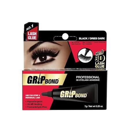 Ebin New York Grip Bond Eye Lash Glue Black Squeeze Tube