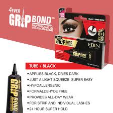 Ebin New York Grip Bond Eye Lash Glue Black Squeeze Tube
