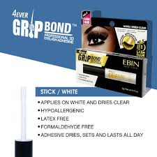 Ebin New York Grip Bond Eye Lash Glue White Silicone