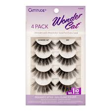 Ebin New York Cattitude Lash 4 Pairs Wonder Cat Eye Lashes - 001