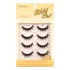 Ebin New York Cattitude Lash 4 Pairs Wild Cat Eye Lashes - 003