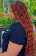 DD Hair Bulk Hair For Braiding Water Wave Orange 350 - 100% Human Hair