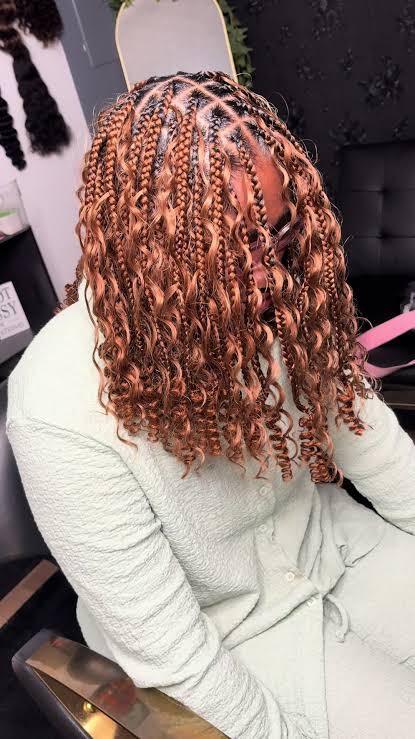 DD Hair Golden Brown 30 Water Wave 100% Human Hair Bulk Hair for Braiding