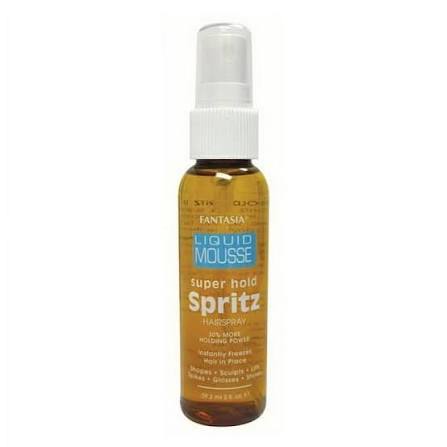 Fantasia Liquid Mousse Super Hold Spritz Hairspray 2oz Travel Size