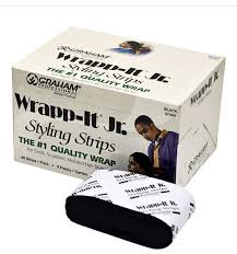 Graham Beauty Black Wrapp-It Jr Styling Strips