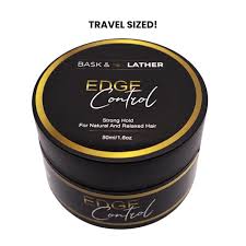 Bask & Lather Edge Control Strong Hold For Natural And Relaxed Hair 1.6oz Travel Size
