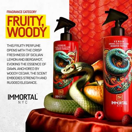 Immortal NYC Venom Barber Cologne Spray