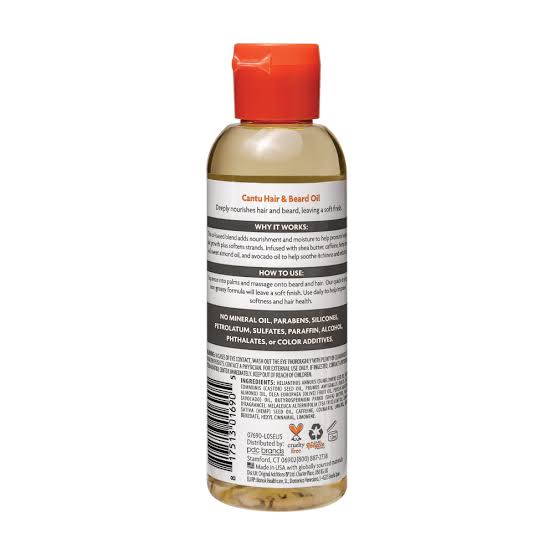 Cantu For Men Hair & Beard Oil 2-in-1
