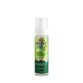 Olive Oil and Coconut Oil hair product bottle on a white background