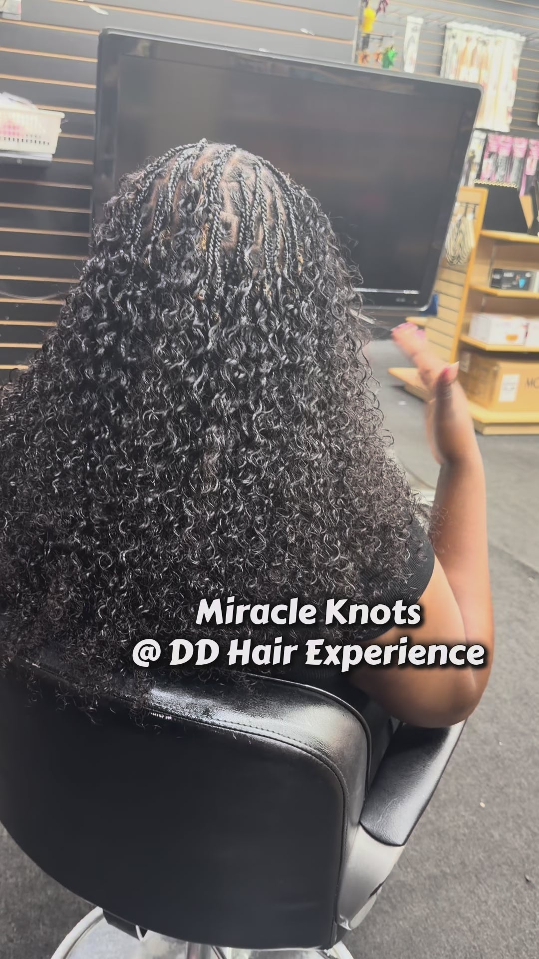 DD Hair Experience Miracle Knots Crochet Human Hair Burmese Curly 40 Pieces | Natural Crochet Hair Extensions