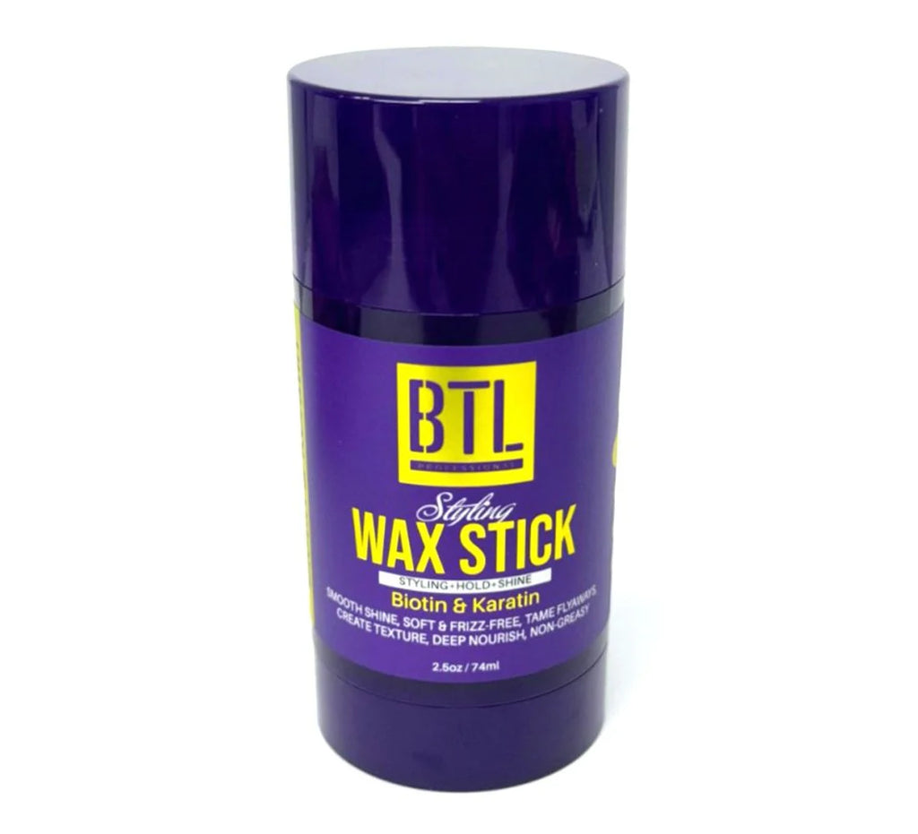 BTL Professional Styling Wax Stick Biotin & Keratin Hold Level 4 (Purple) 2.5oz