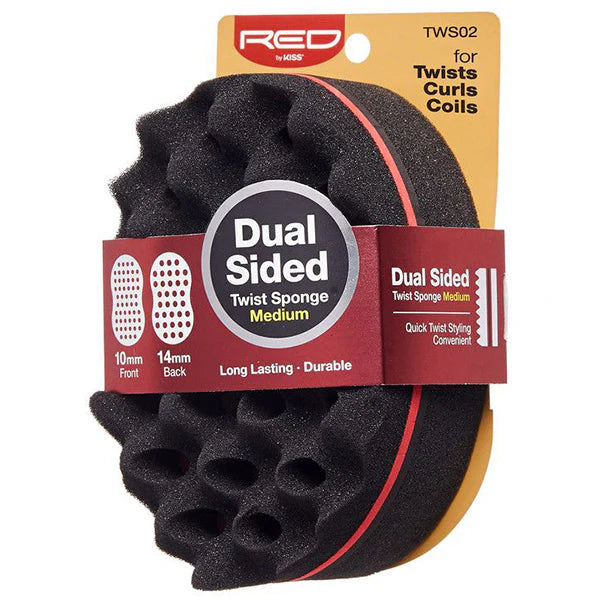 Red Dual Sided Twist Sponge Medium TWS02