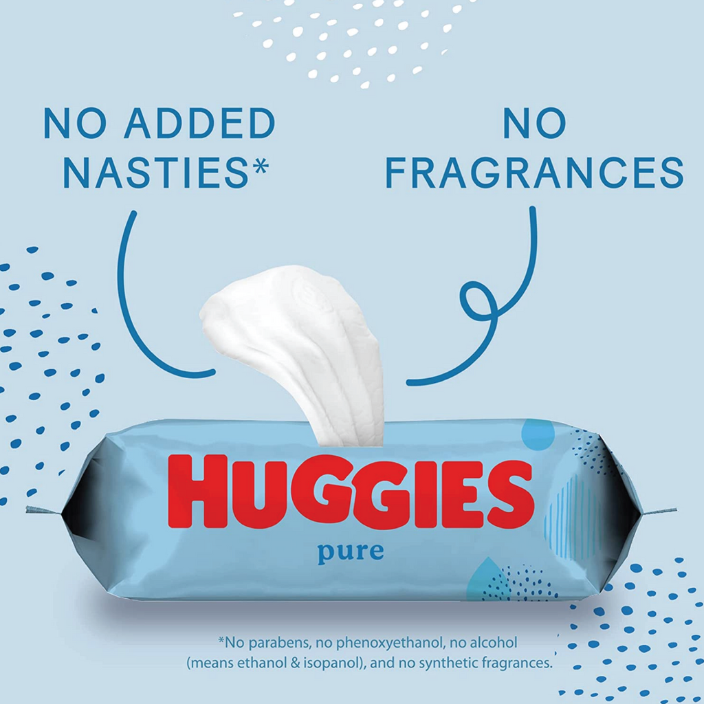 Huggies Pure Baby Wipes 99% Water