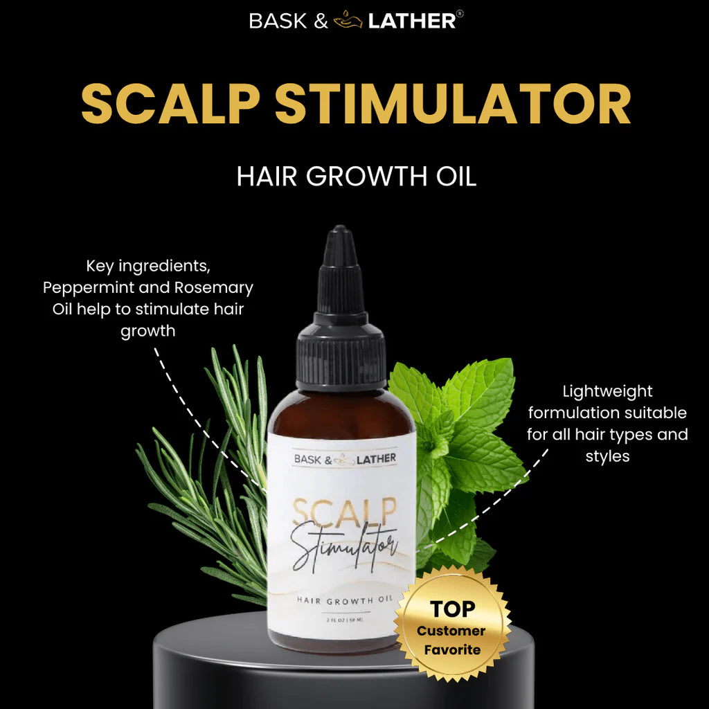Bask & Lather Scalp Stimulating Oil 2oz